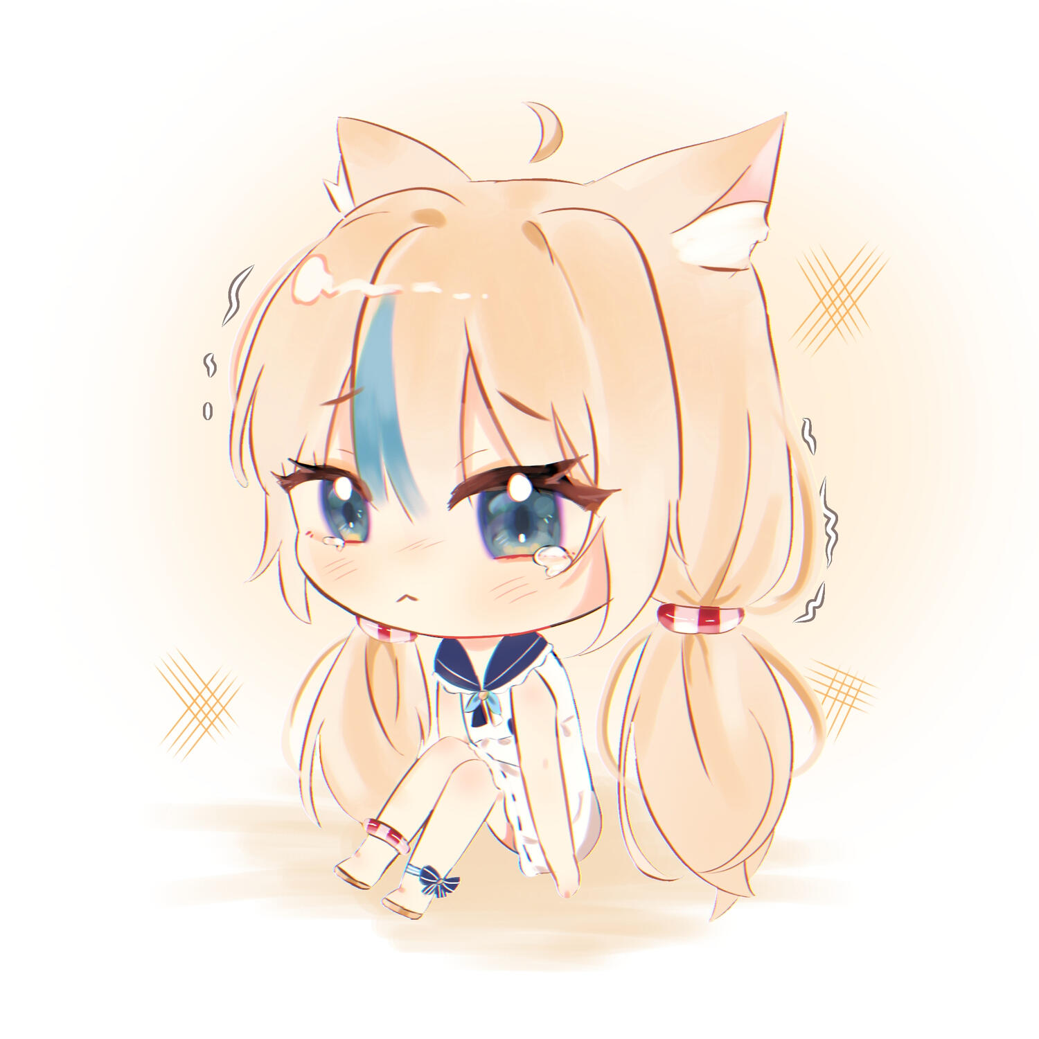 Saba crying